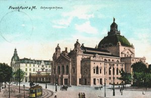 Germany Frankfurt Am Main Schauspielhaus Vintage Postcard 03.78