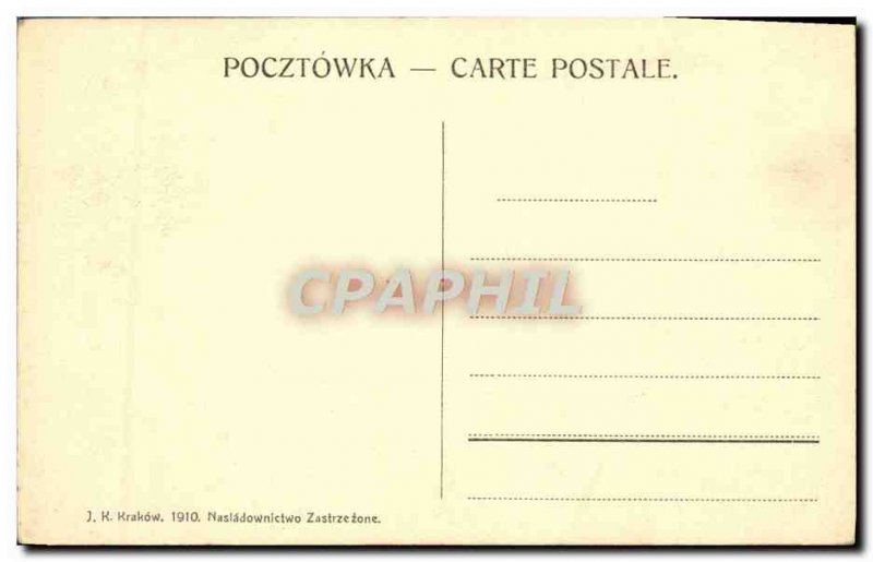 Postcard Old Krakow Widok OGÓLNY Poland Poland Polska