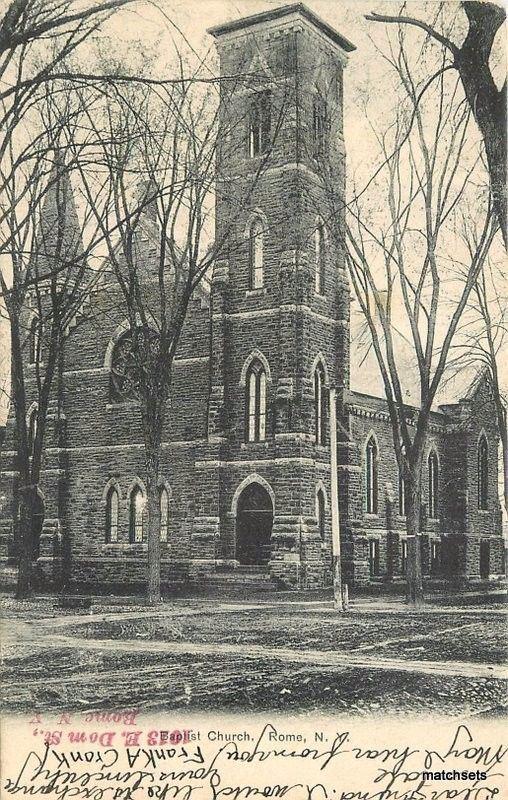 1905 Baptist Church Rome New York Rochester undivided postcard 1039