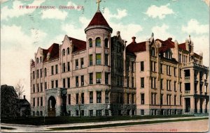 Postcard WIS Oshkosh St. Mary's Hospital Publ. E.C. Kropp Co. No. 4468 1912 A7