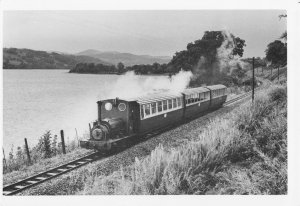 Hunslet 0-4-0ST Train at Llanuwchllyn Bala Lake Railway Wales Postcard