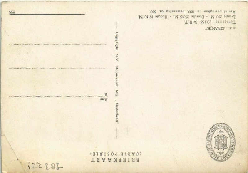 CPA AK M.S.Oranje SHIPS (783274)