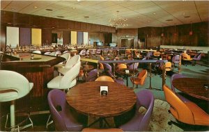 Cocktail Turquoise Lounge Highland Park Michigan Dexter Interior Postcard 11421