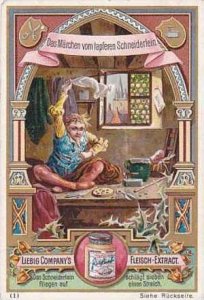 Liebig Vintage Trade Card S493 Das Marchen Vom Tapferen Schneiderlein No 1