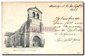 Postcard Ancient Church Of Pres Solignac Limoges