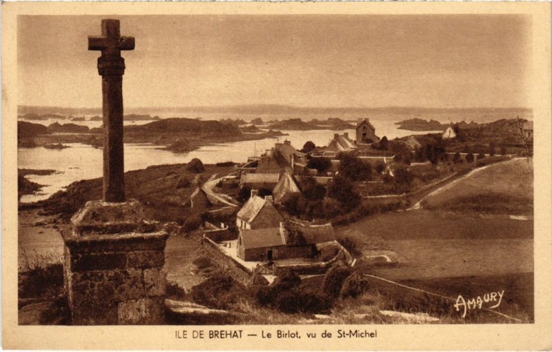 CPA ILE-de-BREHAT Le Birlot vu de Saint-Michel (1296107)