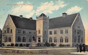 Public Library Joliet Illinois 1911 postcard