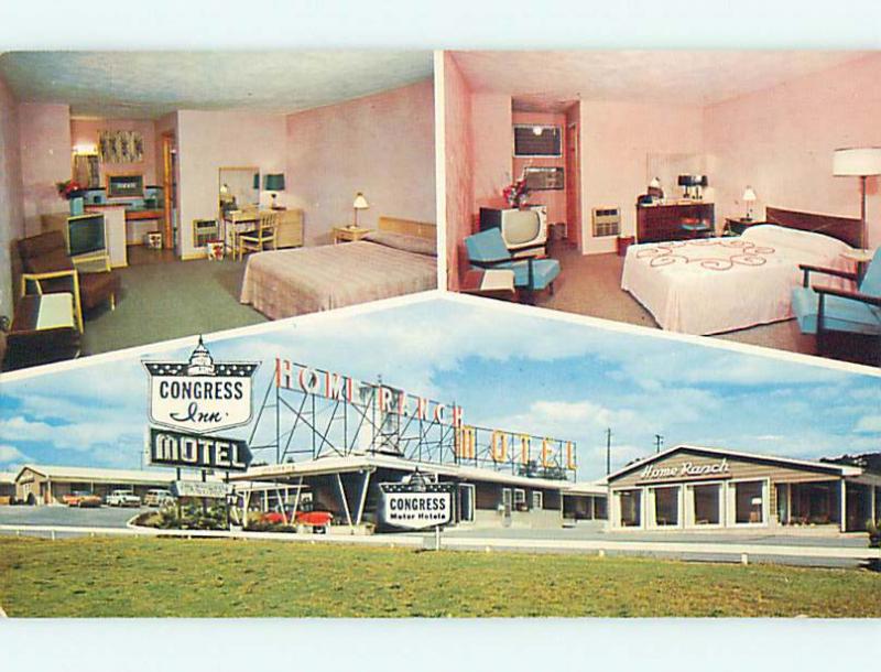 Pre-1980 OLD CARS & CONGRESS INN MOTEL Harrisburg Pennsylvania PA s3083