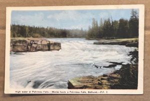 UNUSED  POSTCARD - HIGH WATER AT PABINEAU FALLS, BATHURST, NEW BRUNSWICK, CANADA