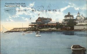 Marblehead Neck MA Corinthian Yacht Club c1915 Postcard