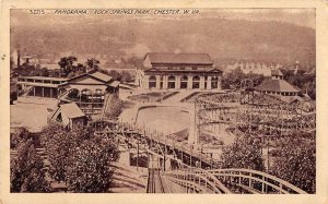 Chester West Virginia Rock Springs Park Roller Coaster Vintage Postcard AA29645