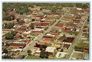 c1950 State Apple Capital Aerial View Hendersonville North Carolina NC Postcard