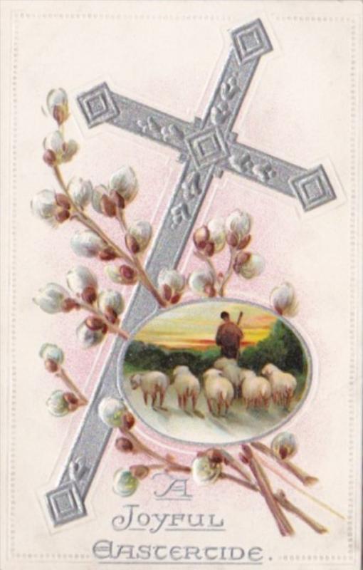 Easter Silver Cross Sheep Herder & Flock Tucks