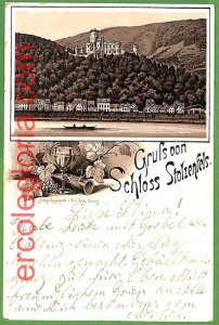 ah1359 - GERMANY - VINTAGE POSTCARD Postcard - Greetings from Stolzenfels Castle-