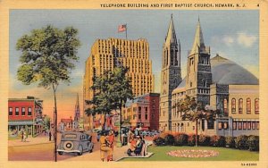 Telephone Building and First Baptist Church in Newark, New Jersey