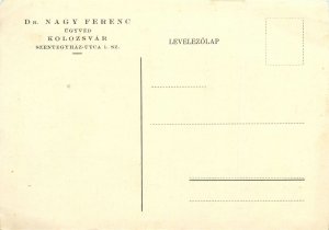 Romania postal stationery postcard DR Nagy Ferenc Kolozsvar