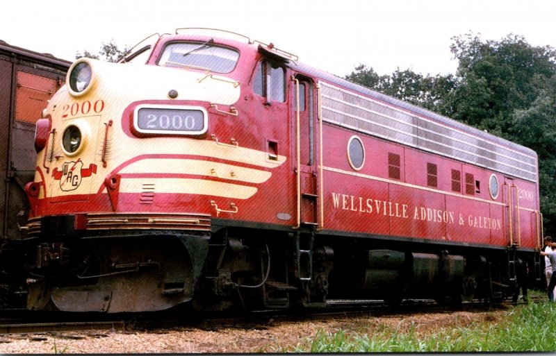 Trains Wellsville Addison & Galeton F7 Locomotive #2000