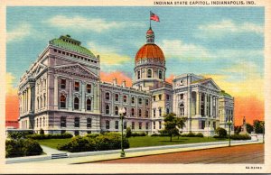 Indiana Indianapolis State Capitol Building Curteich