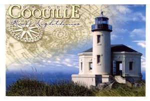 OR - Bandon. Coquille River Lighthouse (continental size)