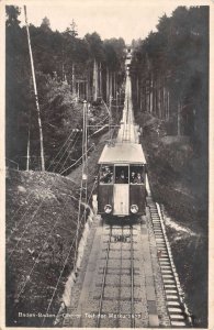 Baden-Baden Germany Oberer Teil der Merkubahn Train Real Photo Postcard AA70423