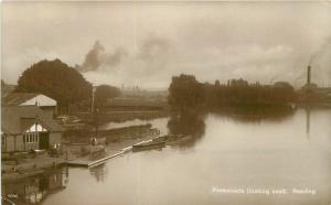 1920s Promenade looking East Reading UK RPPC Real photo postcard 9941