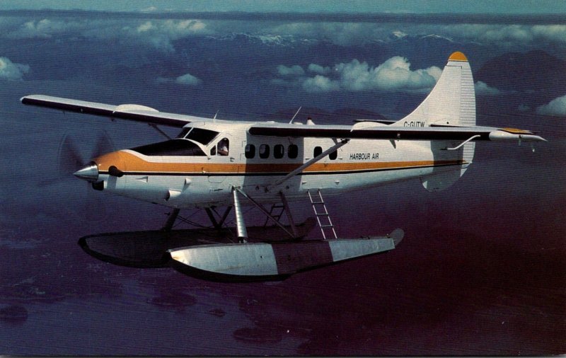 Harbour Air DeHavilland DHC-3 Otter Over Georgia Strait British Columbia