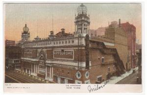 Hippodrome Theater New York City 1907c postcard