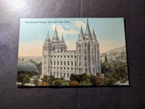 Mint USA Postcard The Mormon Temple Salt Lake City Utah UT Religion Church