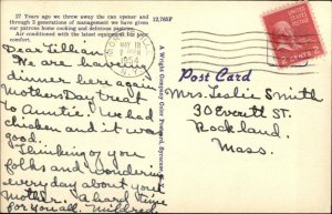 Chittenango NY Canteen Restaurant Roadside Linen Postcard