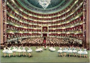 Postcard Italy Milan - Scala Theatre - interior view