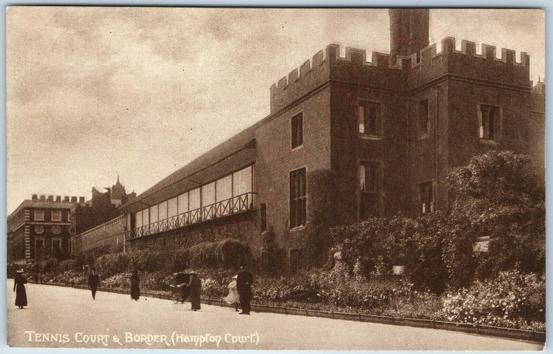 c1910s Richmond upon Thames, London, England Hampton Tennis Court Victorian A226