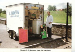 Professions Postcard - L. Johnson Fresh Fish Merchant - Nottinghamshire - 1224A