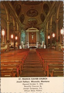 St. Francis Xavier Church Missoula Montana Postcard PC538