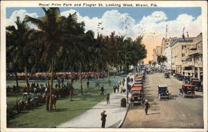 Miami Florida FL Street Scene 1910s-30s Postcard