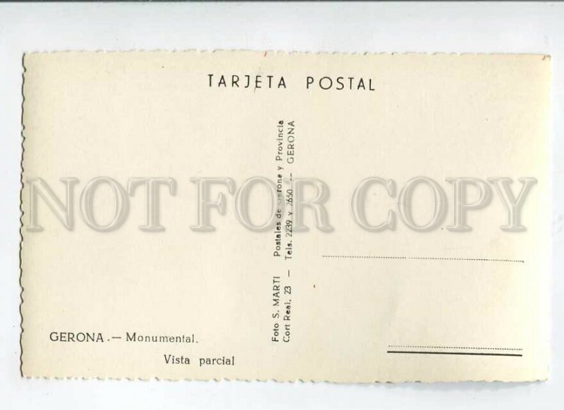 3089099 SPAIN Gerona Monumental Vista parcial Vintage PC