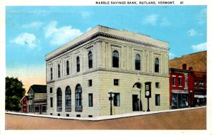 Rutland, Vermont - The Marble Savings Bank - in 1926