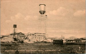 Vtg Postcard c 1910 Godchaux Sugar Refinery Raceland, LA - Unused Collotype Co