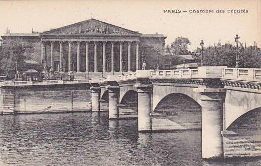 France Paris Bridge & Chambre des Deputes