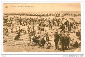 La Plage A l'Heure Des Bains, Ostende (West Flanders), Belgium, PU-1927