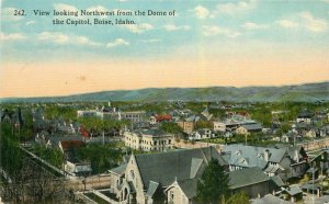 Boise Idaho View Dome of Capitol  #242 C-1910 Postcard 21-10535