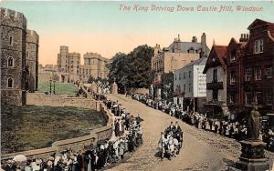 BR59277 the king driving down  castle hill windsor royalty   chariot  uk