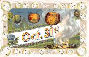 Halloween Post Card Old Vintage Antique Halloween Post Card 