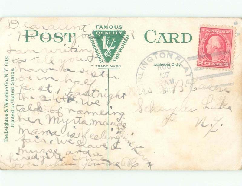 Divided-Back BANK BUILDING Utica New York NY E5103