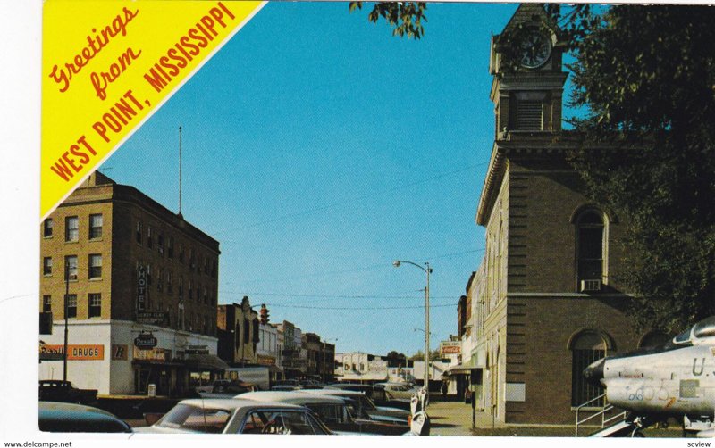 WEST POINT , Mississippi, 1950-60s ; Main Street