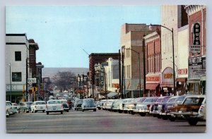 JH4/ Huntsville Alabama Postcard Chrome Downtown Main Street Stores 64