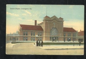 LEXINGTON KENTUCKY UNION RAILROAD DEPOT TRAIN STATION VINTAGE POSTCARD