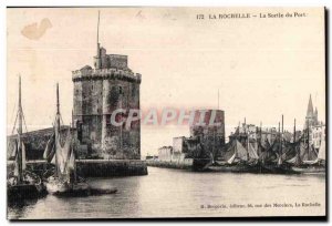 Old Postcard La Rochelle Port Output Charter