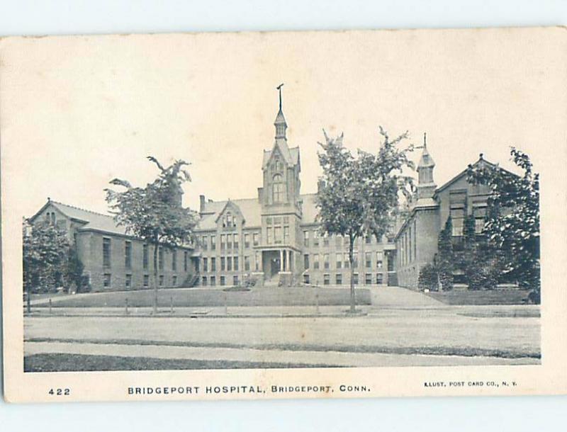 Pre-1907 HOSPITAL Bridgeport Connecticut CT A3120