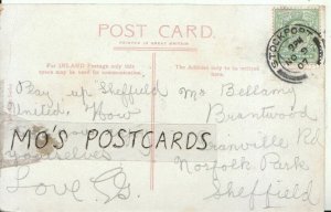 Genealogy Postcard - Bellamy - Norfolk Park - Sheffield - Ref 9100A