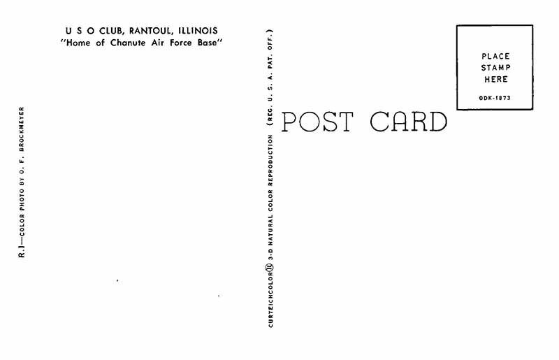 Postcard HOUSE SCENE Rantoul Illinois IL AS3560